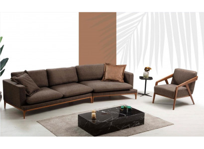 Sectional sofa, living room sofas, fabric, luxury, L-shaped corner, wood style, modern furniture, new.