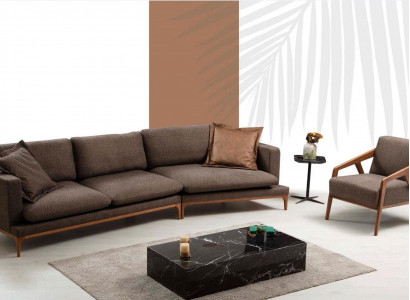 Sectional sofa, living room sofas, fabric, luxury, L-shaped corner, wood style, modern furniture, new.