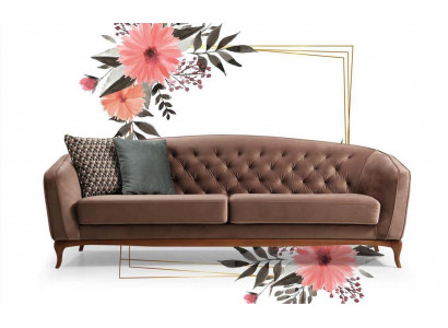 Luxury Sofa Design Three-Seater Modern Couch Blue Couches Furniture Upholstery Loft New