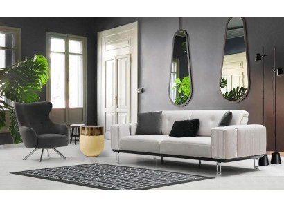 Luxury Sofa Set 3+1 Seat Sofas Armchair Fabric Design Seat Cushion Furniture New