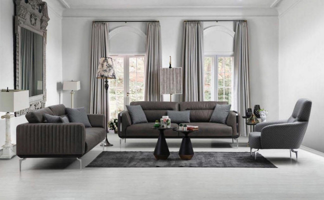 Armchair Single Luxury 1-Seater Upholstered Seat Designer Textile Seat Fabric Modern