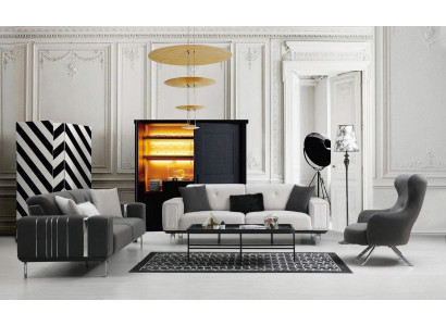 Sofa set luxury couch set 3+3+1 seat sofas armchair fabric design furniture new