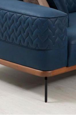 Design three-seater modern couch blue couches luxury sofa furniture upholstery loft new