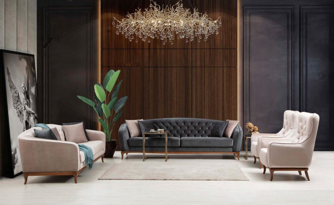 Sofa set, luxury sofa suite, sofas, armchair, 4+3+1 seater, modern 3-piece set design