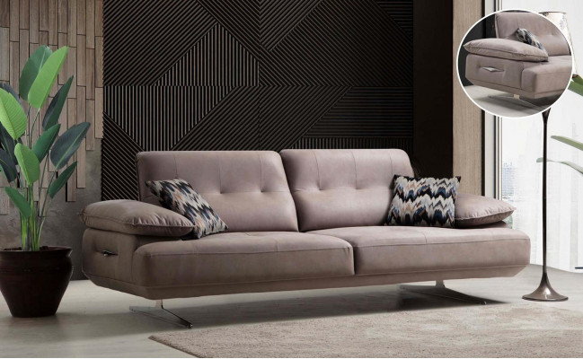 Italian style furniture three-seater couch upholstered sofa luxury couches textile fabric