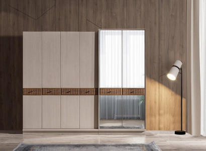 Stylish wardrobe modern glass cabinet bedroom wardrobes