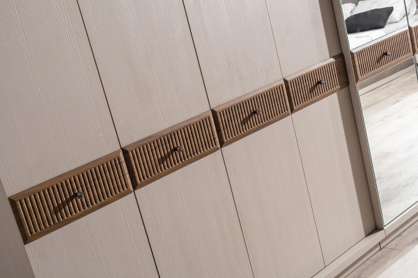 Stylish wardrobe modern glass cabinet bedroom wardrobes