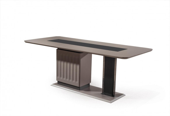 Luxury Dining Room Ambiance Modern Dining Table Designer Wood Metal Tables