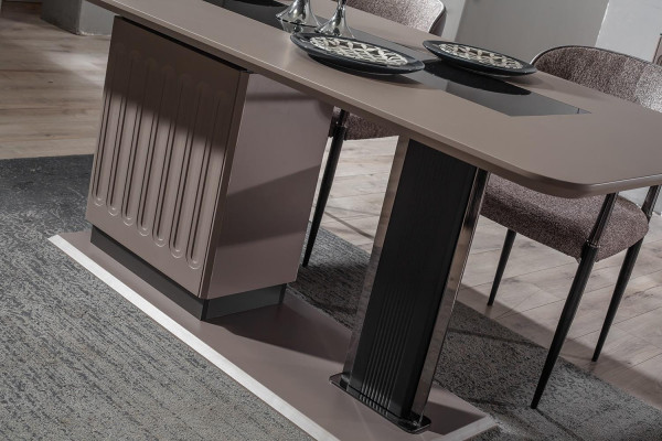 Luxury Dining Room Ambiance Modern Dining Table Designer Wood Metal Tables