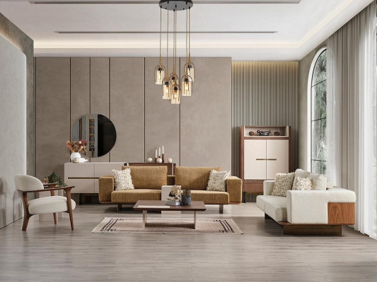 Luxury Sofa Set Sofa Set Sofas 4 3 1 Seater Fabric 3-piece Modern Set