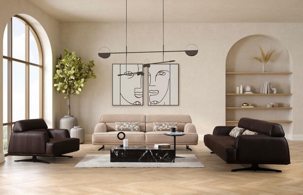 Luxury Sofa Set Sofa Set Sofas 3 3 1-Seater Armchair Modern Leather New