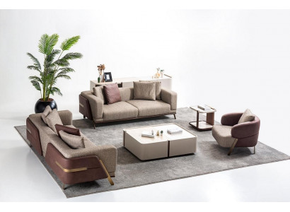 Luxury sofa set sofa set sofas 4 3 1 seater fabric modern side table