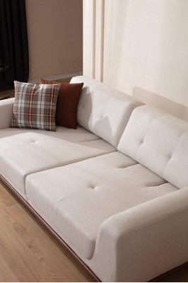 Luxury Sofa Set 2x Sofas 3-Seater 1-Seater Modern 3-Piece Set Modern