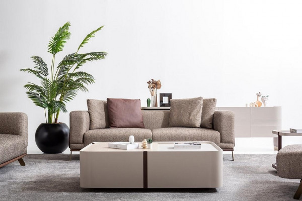 Luxury Sofa 4-Seater Sofas Modern Upholstered Sofas Textile Designer Couch New