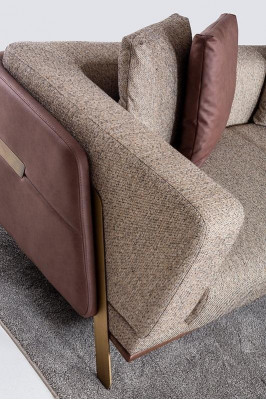 Luxury Sofa 4-Seater Sofas Modern Upholstered Sofas Textile Designer Couch New