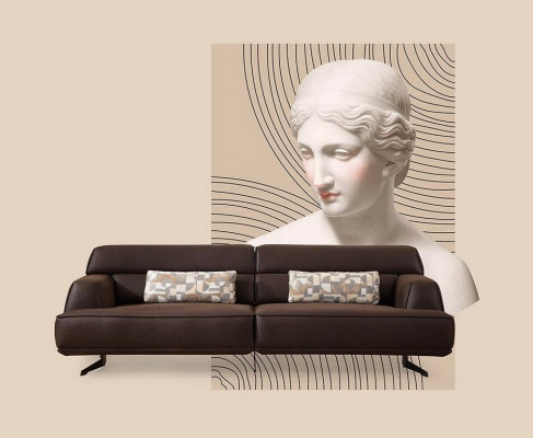 3-seater designer sofa couch upholstery sofas couches fabric leather new