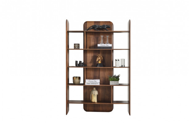 Living room set consists of bookcase, TV lowboard, and TV frame, 3-piece set