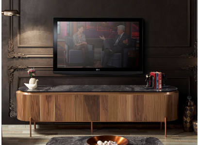 Elegant TV Lowboard Brown Color Luxurious Furniture for Living Room Novelty