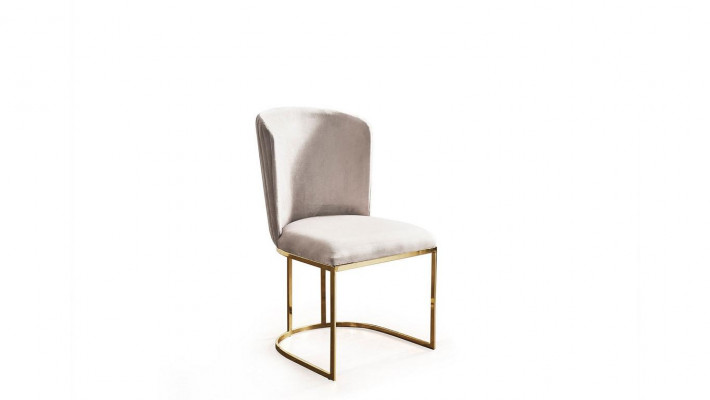 Chair Dining Chair Beige Kitchen Chair Armchair Luxury Modern Novelty
