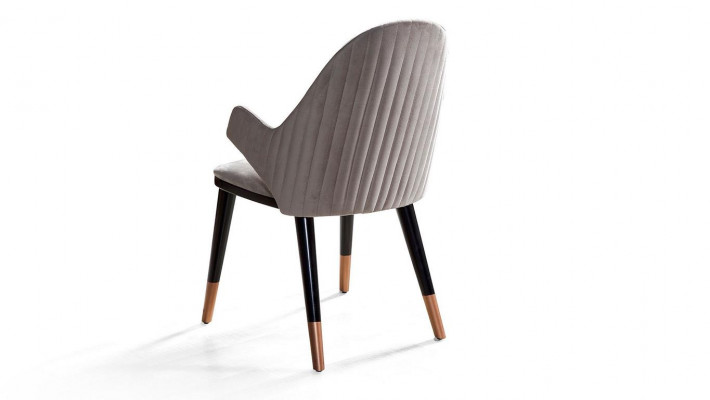Stylish chair gray color comfortable upholstered furniture for the dining room new