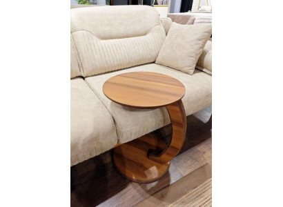 Side table made from high-quality MDF chipboard, brown living room table