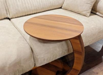 Side table made from high-quality MDF chipboard, brown living room table