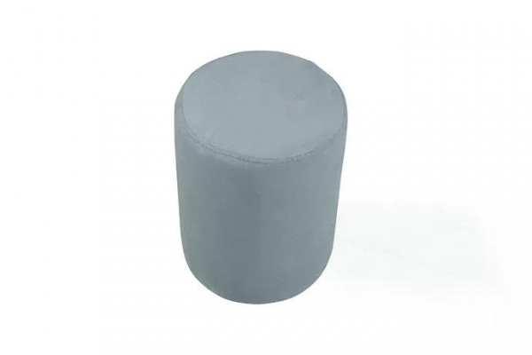 Luxurious stool with white fabric cover and MDF frame new