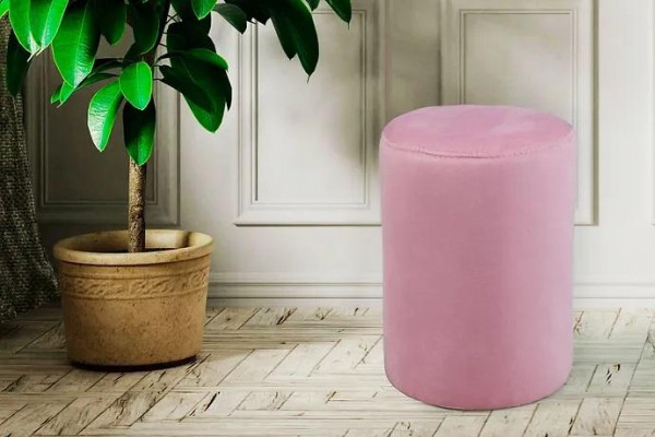 Pink stool luxurious ottoman modern style new seating living room
