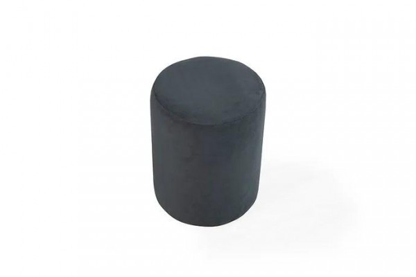 Gray stool living room textile upholstery first-class exclusive furniture