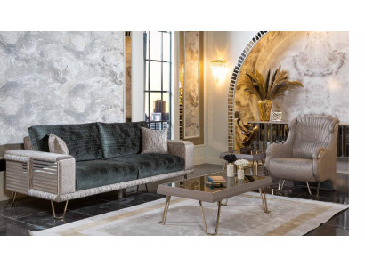 Living room complete seating suite three-seater couch single-seater 2-piece set