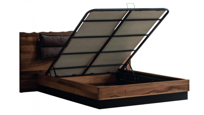 Modern bedroom furniture designer bed 2x nightstands wardrobe