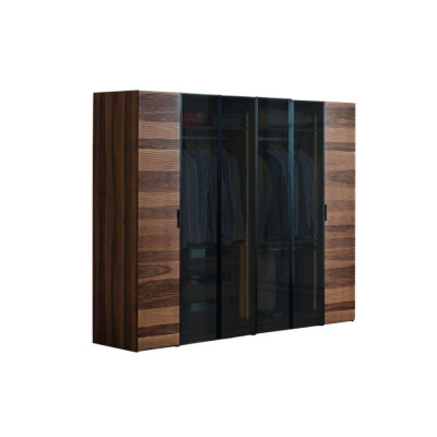 Modern bedroom wardrobe designer glass cabinet luxury furniture
