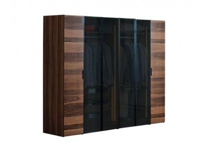 Modern bedroom wardrobe designer glass cabinet luxury furniture