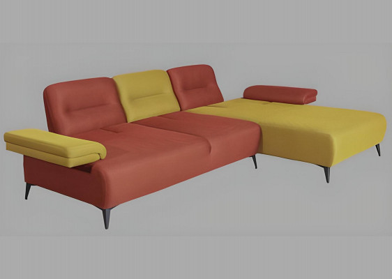 Two-tone L-shaped corner sofa designer living room sofa modern couches