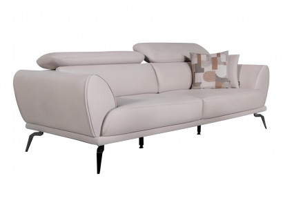 White living room 3-seater designer luxury couch modern seating furniture new