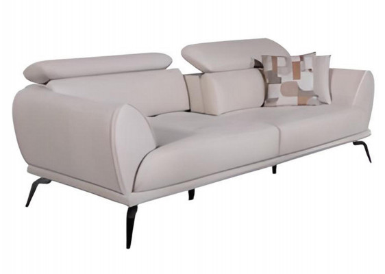 White living room 3-seater designer luxury couch modern seating furniture new