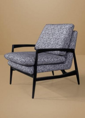 Gray textile armchair living room armchair modern single-seater new