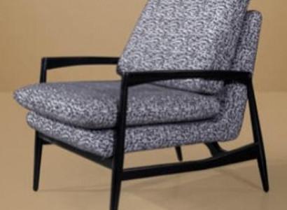Gray textile armchair living room armchair modern single-seater new