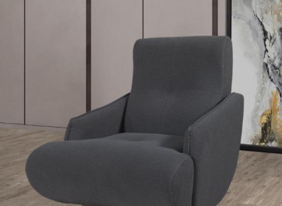 Gray lounge chair designer single-seater upholstered armchair living room furniture