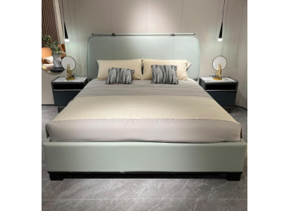 Luxury Bedroom Set Modern Double Bed with 2x Bedside Tables Design 3-Piece Complete
