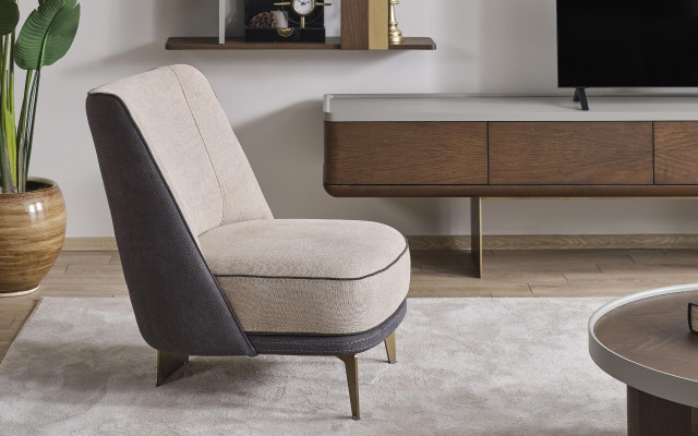 Designer living room set L-shape sofa 3-seater armchair upholstered furniture