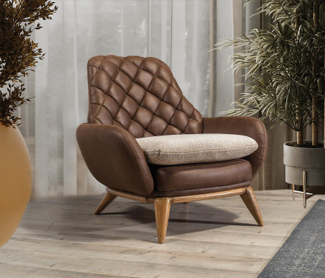 Designer sofa set 4+3 seater luxury leather armchair coffee table 4-piece set