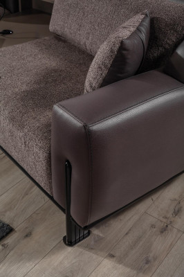 3-seater sofa including side table Comfortable living room couch