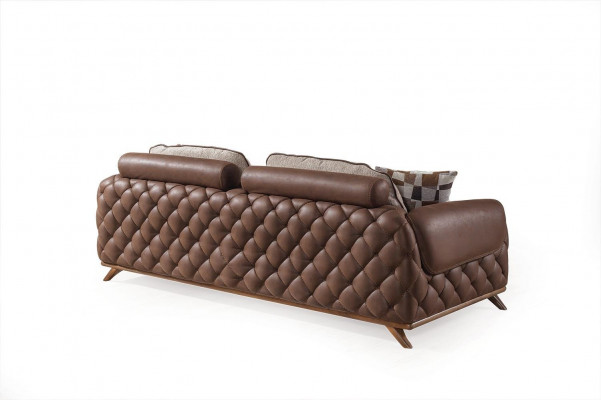 Stylish 3-seater sofa designer living room couch exclusive three-seater