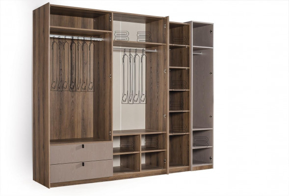 Beige wardrobe designer bedroom furniture modern decor
