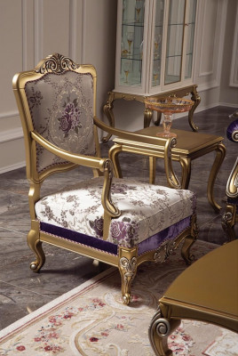 Luxury Sofa Set 3+2+1-Seater Coffee Table Sofas Armchair Fabric Couch 4-piece Set.