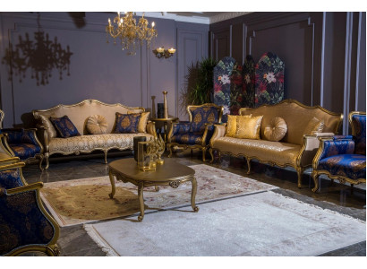 Classic Sofa Suite 3+3+1+1 Seater Luxury Suite Sofa Armchair Set 4-piece