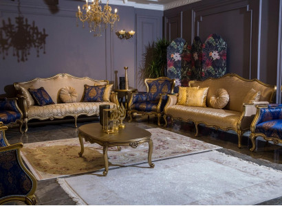 Classic Sofa Suite 3+3+1+1 Seater Luxury Suite Sofa Armchair Set 4-piece