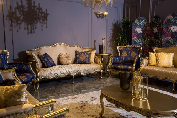 Classic Sofa Suite 3+3+1+1 Seater Luxury Suite Sofa Armchair Set 4-piece