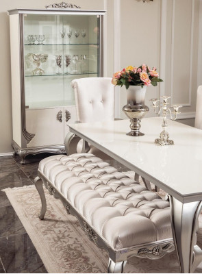 Dining Room Set 9-piece Dining Table Chair Sideboard Display Cabinet Mirror Dining Tables Wood